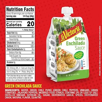 La Victoria Green Enchilada Sauce, 12 Oz Pouches, 6 Count