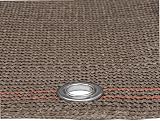 Brise vue jardin - Brise vue occultant - Rouleau Brise vue - WerkaPro 10834 - Brise Vue Renforcé Taupe - Tissage renforcé de 300 gr/m2 - Rouleau de 1,5 m x 10 m - En polyéthylène - 3