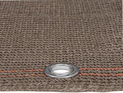 Brise vue jardin - Brise vue occultant - Rouleau Brise vue - WerkaPro 10834 - Brise Vue Renforcé Taupe - Tissage renforcé de 300 gr/m2 - Rouleau de 1,5 m x 10 m - En polyéthylène - 3
