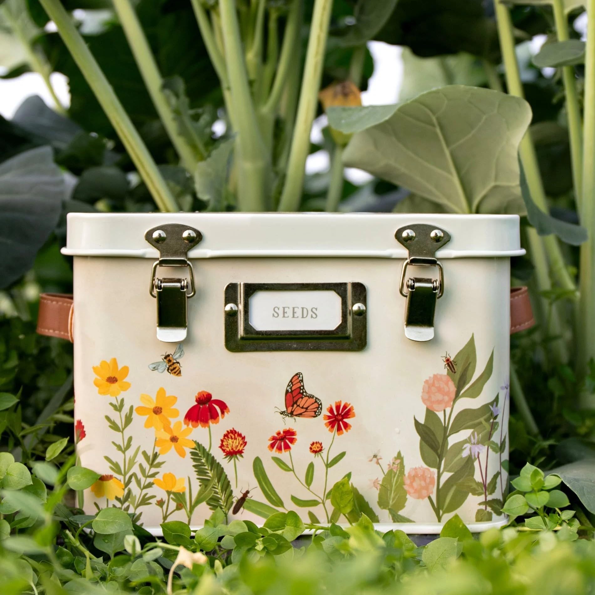 Amazon.com: 1Canoe2 Wildflower Botanicals Tin Seed Organizer