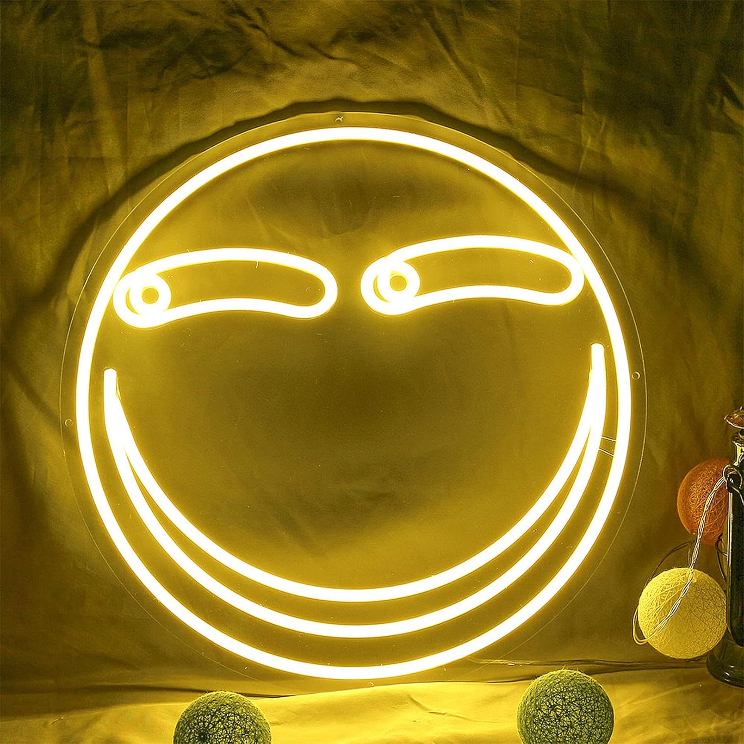 スマイリーフェイス アート サイン入り