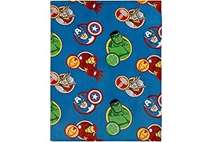 Marvel Avengers Toddler Blanket - Super Warm, Plush, and Comfortable