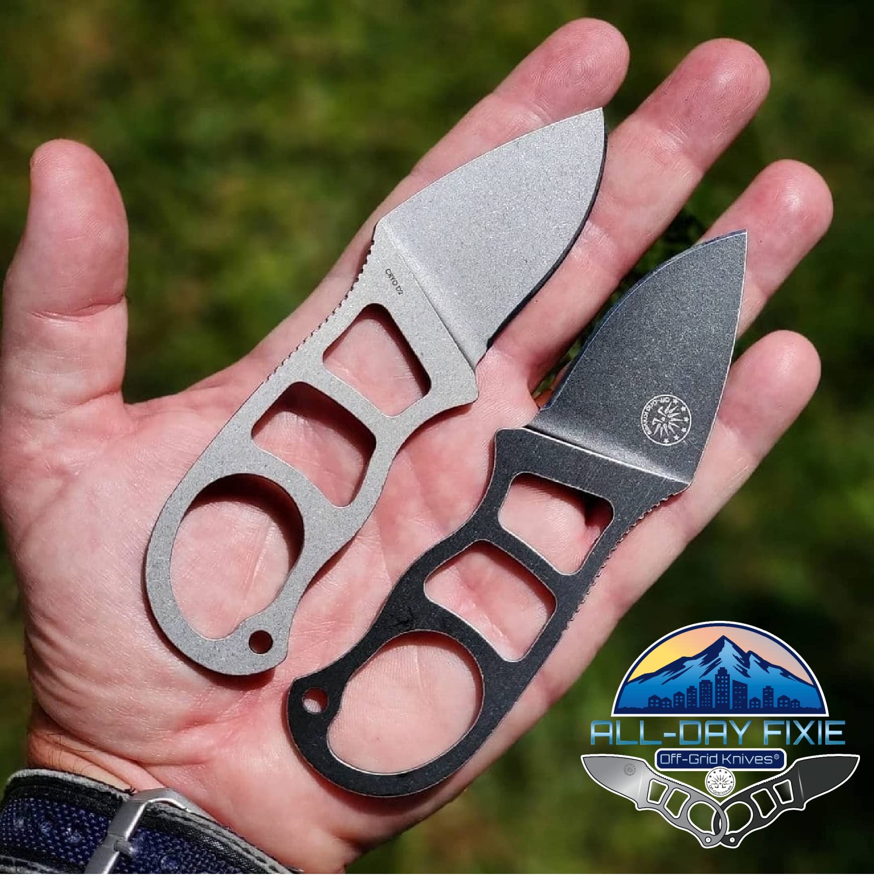 OffGrid Knives Neck Knife and Belt Carry Compact EDC Fixed Blade