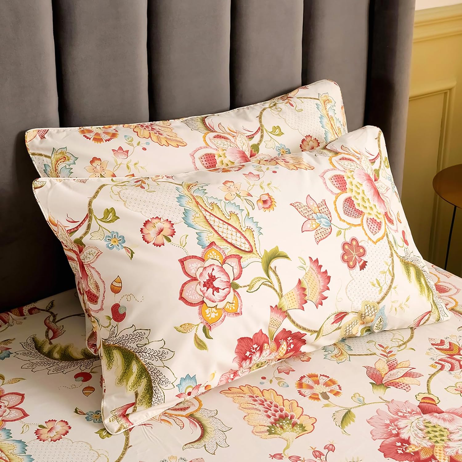 Amazon QSH 100 Egyptian Cotton Floral Pillow Cases Standard Size amazon-qsh-100-egyptian-cotton-floral-pillow-cases-standard-size