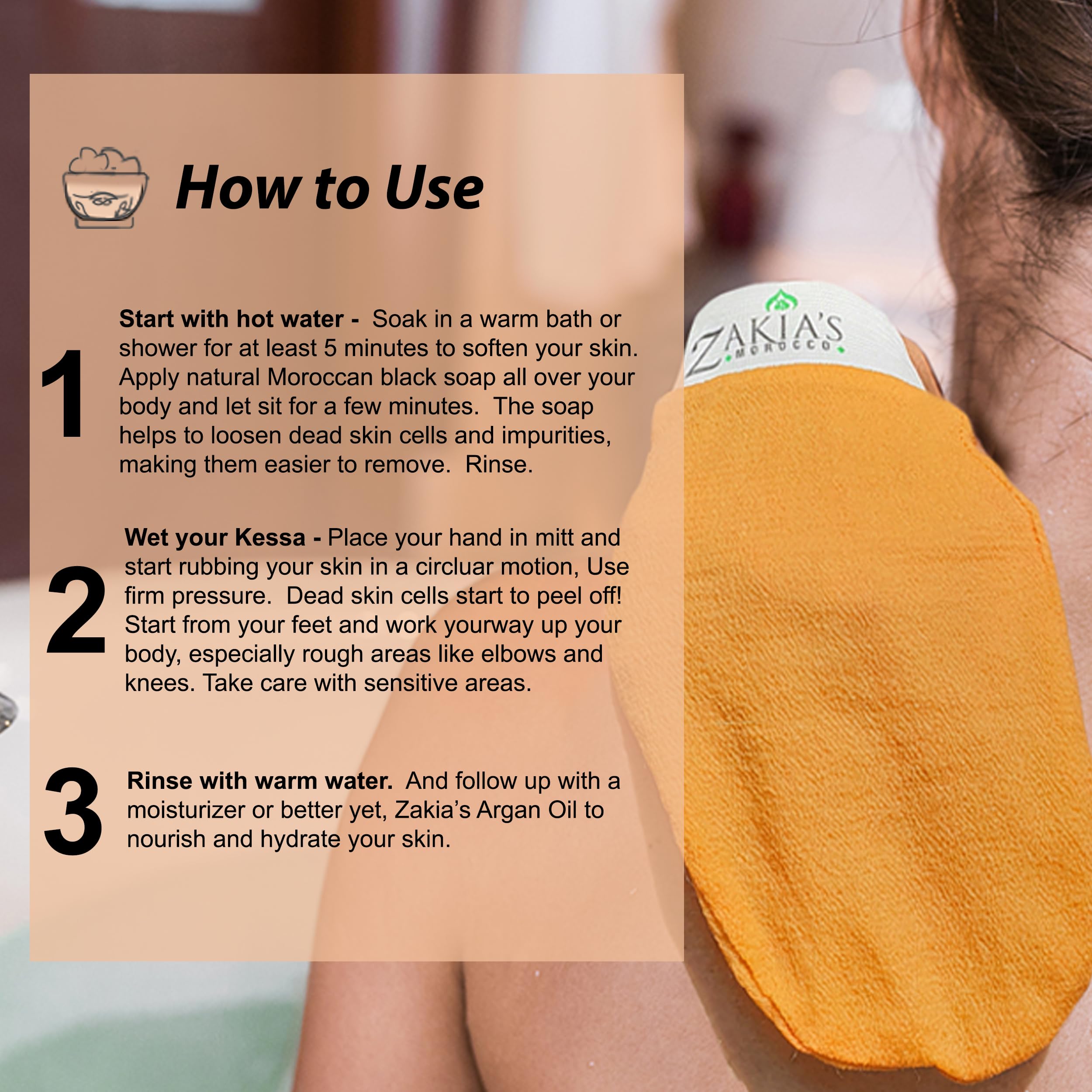 Amazon.com : Zakia's Korean Exfoliating Glove - Value Pack - Rough