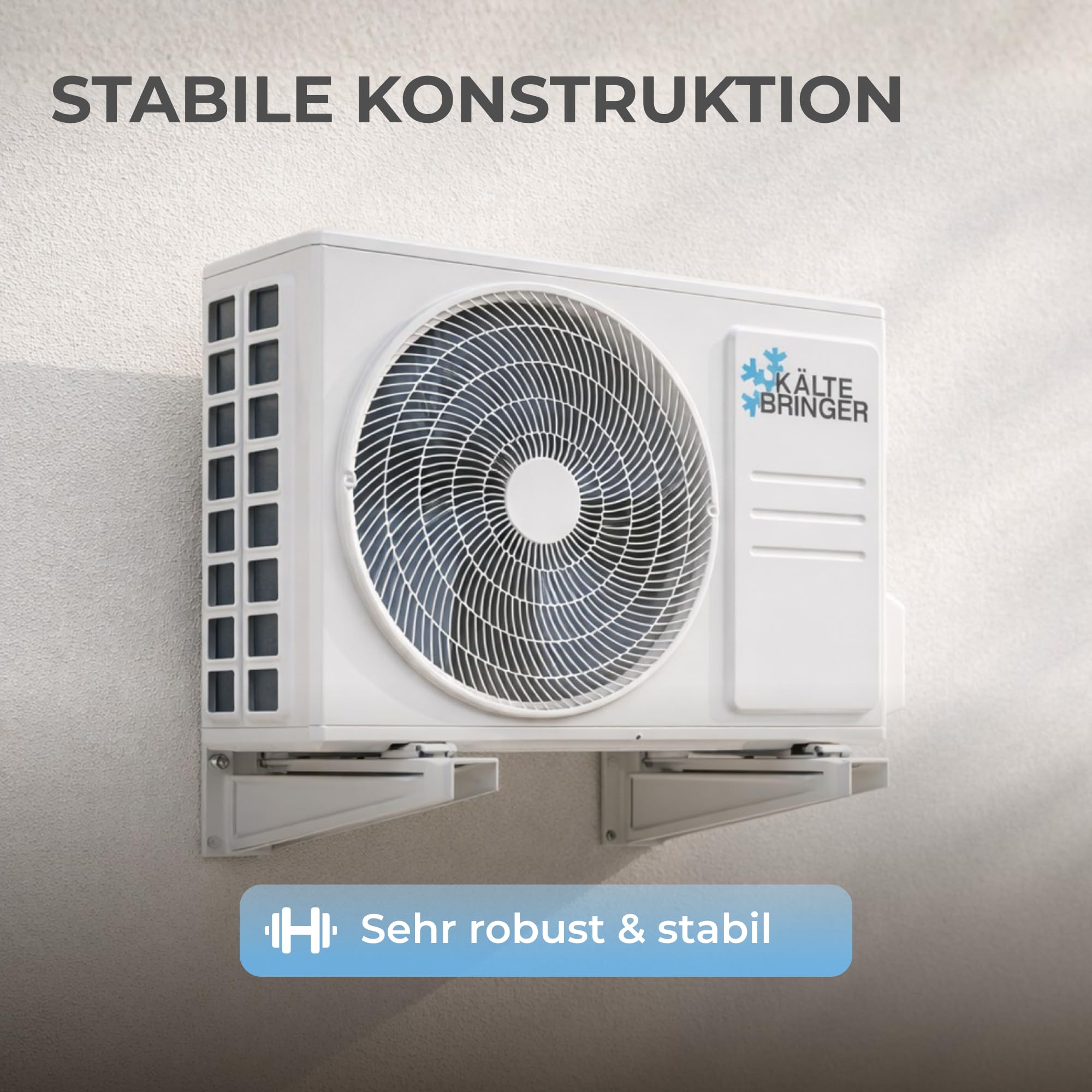 Kältebringer Wandhalterung für Klimaanlage Außengerät bis 180kg - Wandkonsole Set für Split Klimagerät Wärmepumpe