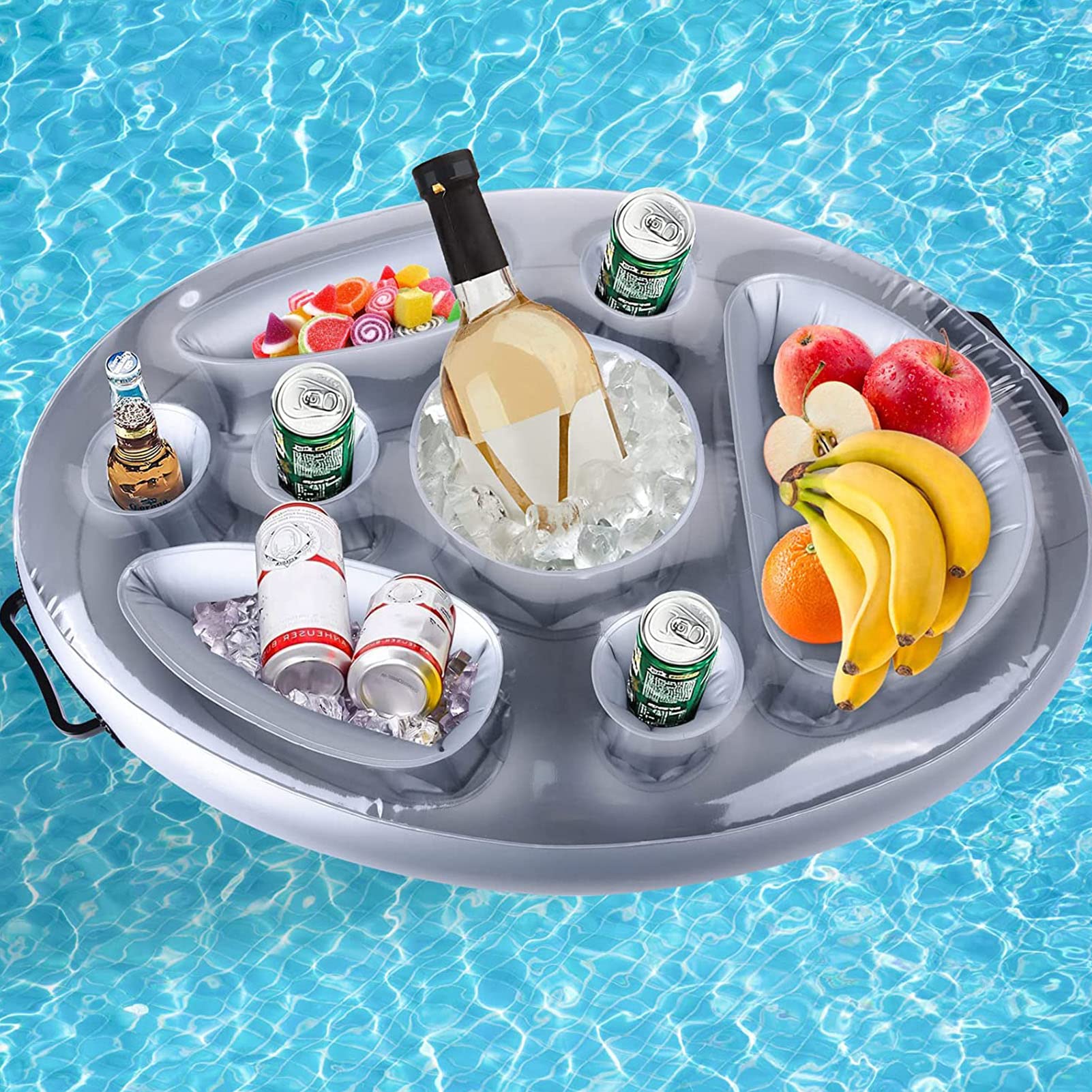Porte-gobelet Gonflable Piscine – Lot De 5, Accessoire Flottant Pour Boissons, été