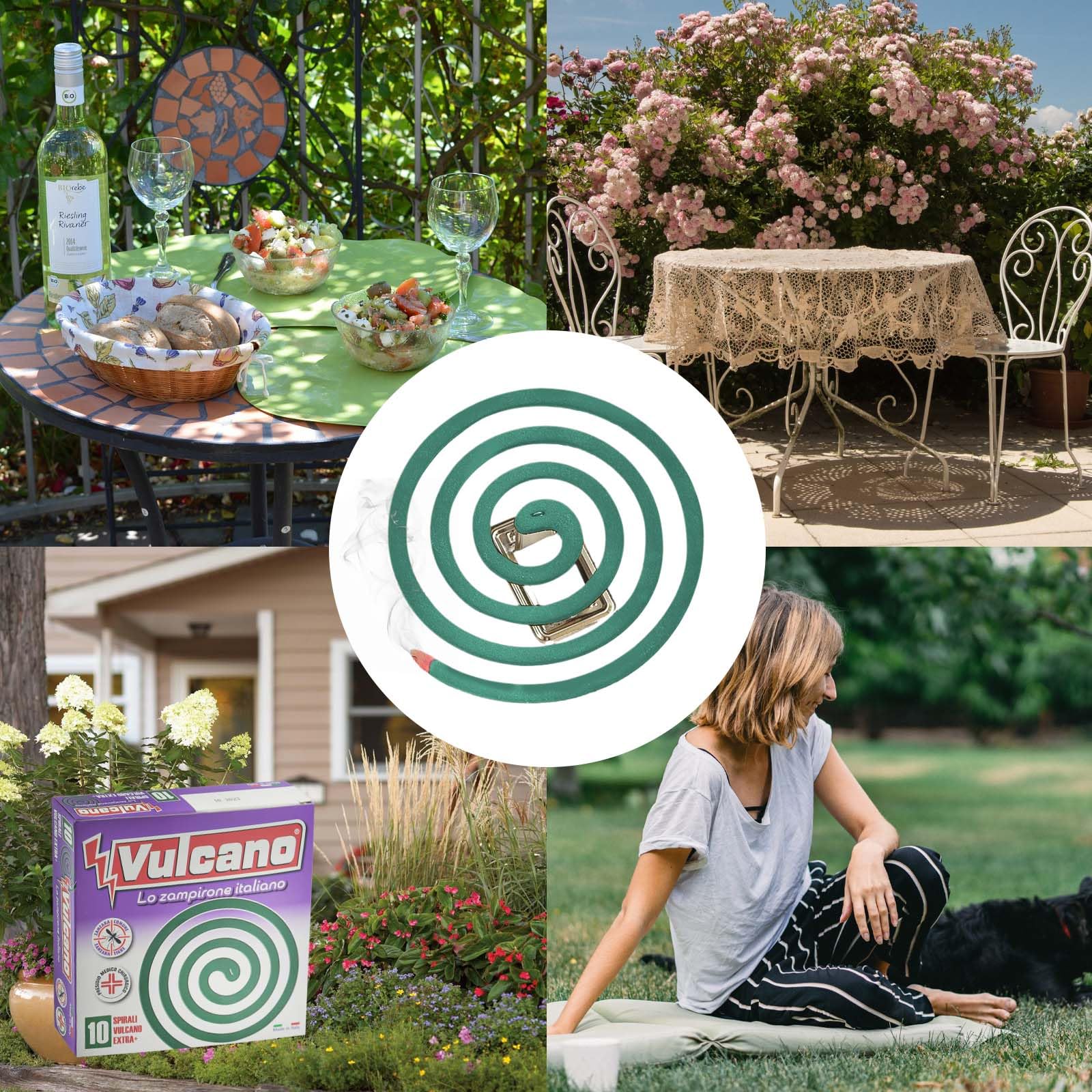 Spirali Antizanzare, Confezione da 240 Spirali Efficaci fino a 6 Ore, MADE IN ITALY- Contro Zanzare Comuni e Tigre, classica di colore verde(24 Scatola Verde)
