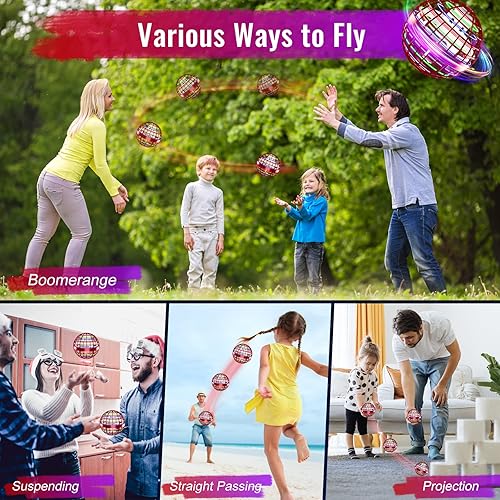 Miniatura 5 de Juguete de bola de orbe volador 2023, bola hover boomerang galáctica Fidget Spinner, globo cósmico Orbe Dron, juguetes geniales regalo para niños y