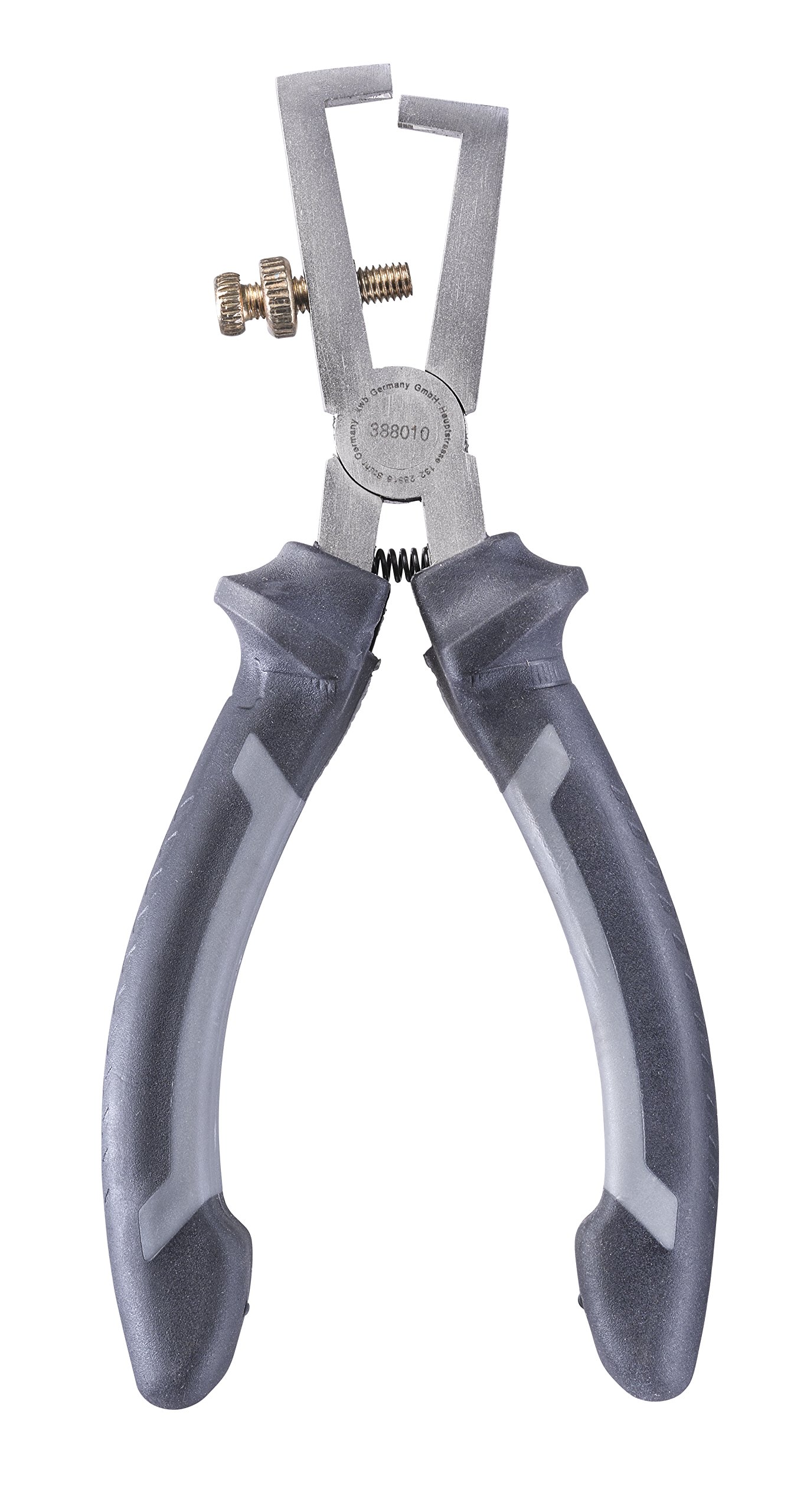 kwb 388010 Pinza spelacavi da 160 mm, secondo DIN ISO 5743, regolabile in continuo, con molla, giunto affilato e rettificato, acciaio CV