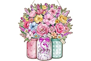 Fresh Flower Style Spring Welcome Sign: Greet Spring with a Burst of Color