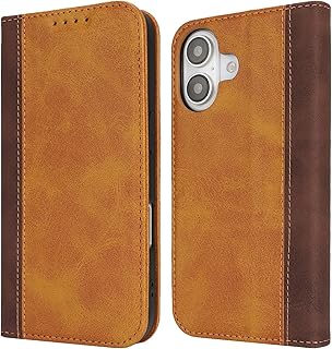iPhone 16 ケース 手帳型 iPhone 16 対応 手帳型ケース アイフォン16 カバー スマホケース アイホン16 ケース iPhone16 手帳ケース いPhone16 携帯ケース case 適用 カードケース iCoverCase 合成皮革 内蔵マグネット 携帯カバー スタンド機能 落ち着いた色 2色組合せ レトロ ライトブラウン