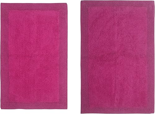 Miniatura 3 de Home Weavers Luxury Collection - Juego de alfombras de baño reversibles 100% algodón, alfombras lavables, extra suaves y absorbentes, tapete de