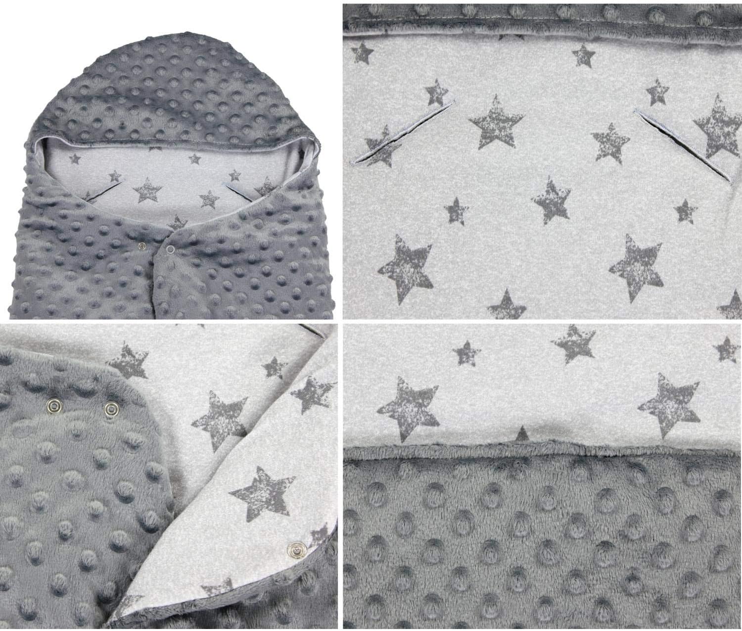 Nids D Ange Bebe Et Puericulture Tuptam Couverture Enveloppante Siege Auto Groupe 0 Bebe Minky Graphite Etoiles Gris Genesis Gs Com