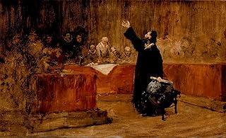 DTVWHQOHR Famous Painting Canvas Paining Print Posters Prints Art Sketch for a Picture - Columbus before the Council of Salamanca William Merritt Modern Wall Artwork for Office Decor 60x90cm