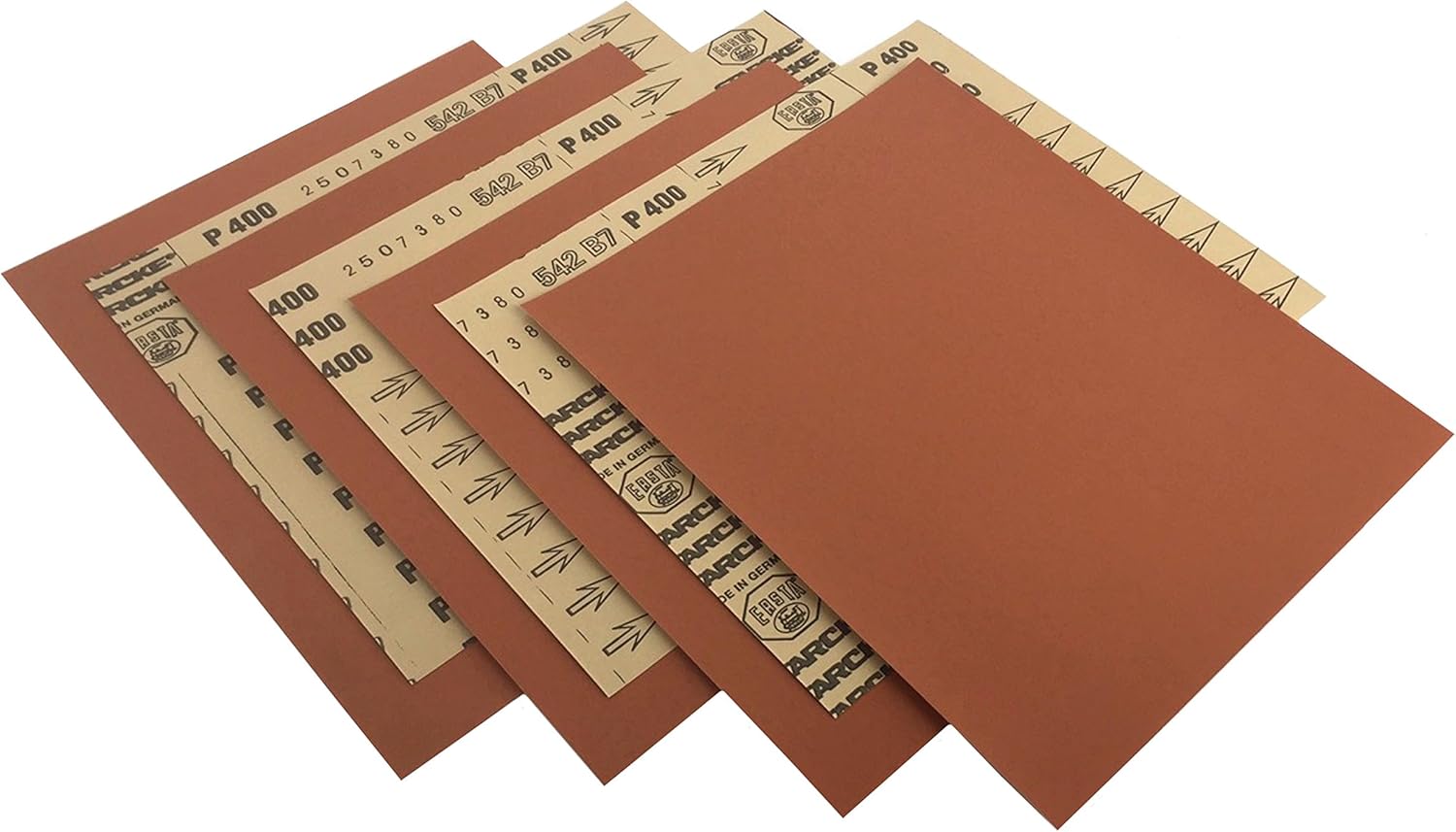 Starcke 50 Pack STARCKE 9'' x 11'' 180 grit Premium General Purpose Aluminum Oxide Sandpaper Sheets for Wood, Metal, Automotive and Paint