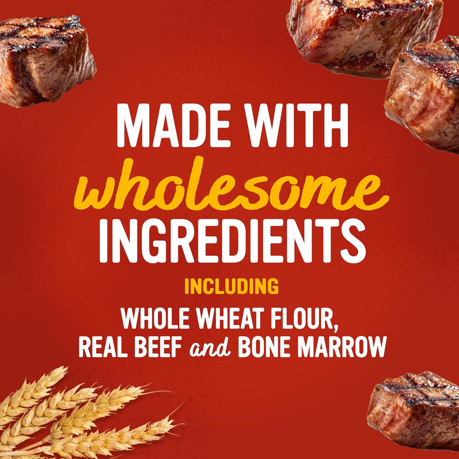 Blue Dog Bakery MarrowBakes Snacks | Small, Crunchy Beef Flavor Treat | Natural Healthy Dog Treats, 12 oz (Pack of 6)
