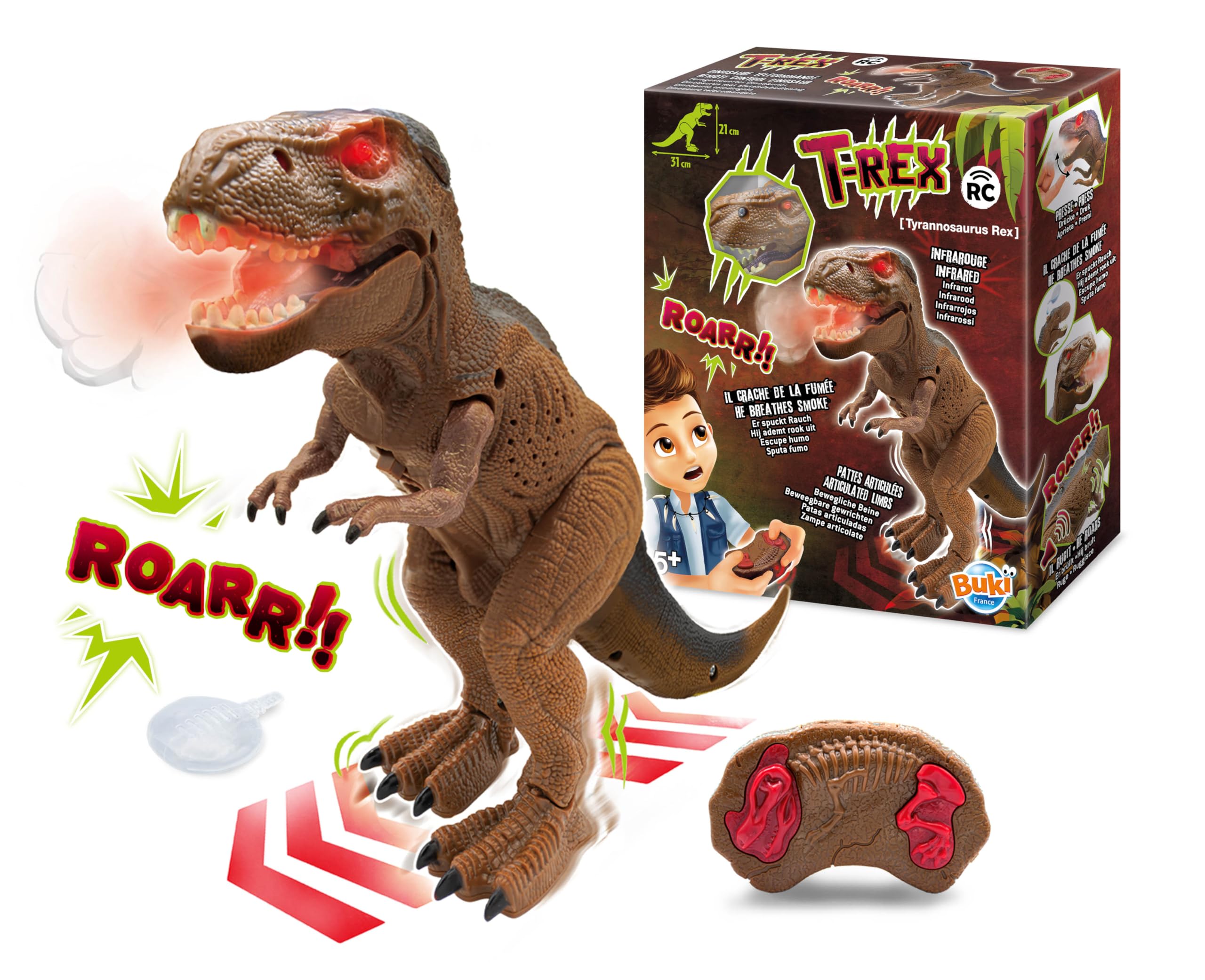 T-Rex télécommandé Buki Okaïdi & Obaïbi