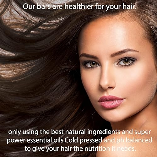 Miniatura 5 de Truth & Love Beauty Barra de champú de coco de pachulí para cabello seco dañado, sostenible, sin plástico, ecológico, libre de crueldad,