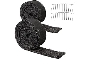 Permanent Mulch Roll: 2-Pack Rubber Mulch Mat for Landscaping