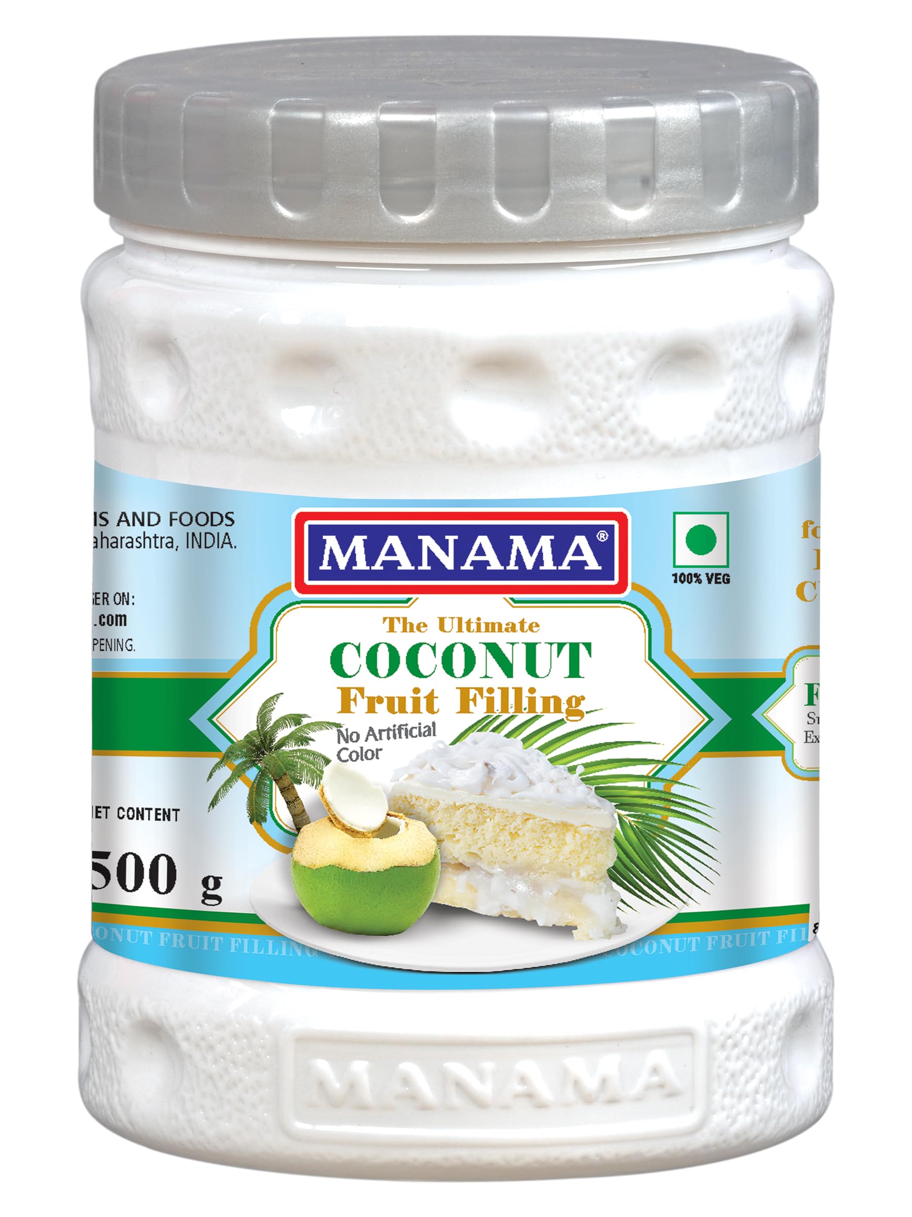 Manama Coconut Fruit Filling for Cakes, Pastries, Pies and More Desserts, 500GMS (B0CJG47XT4) Amazon Price History, Amazon Price Tracker