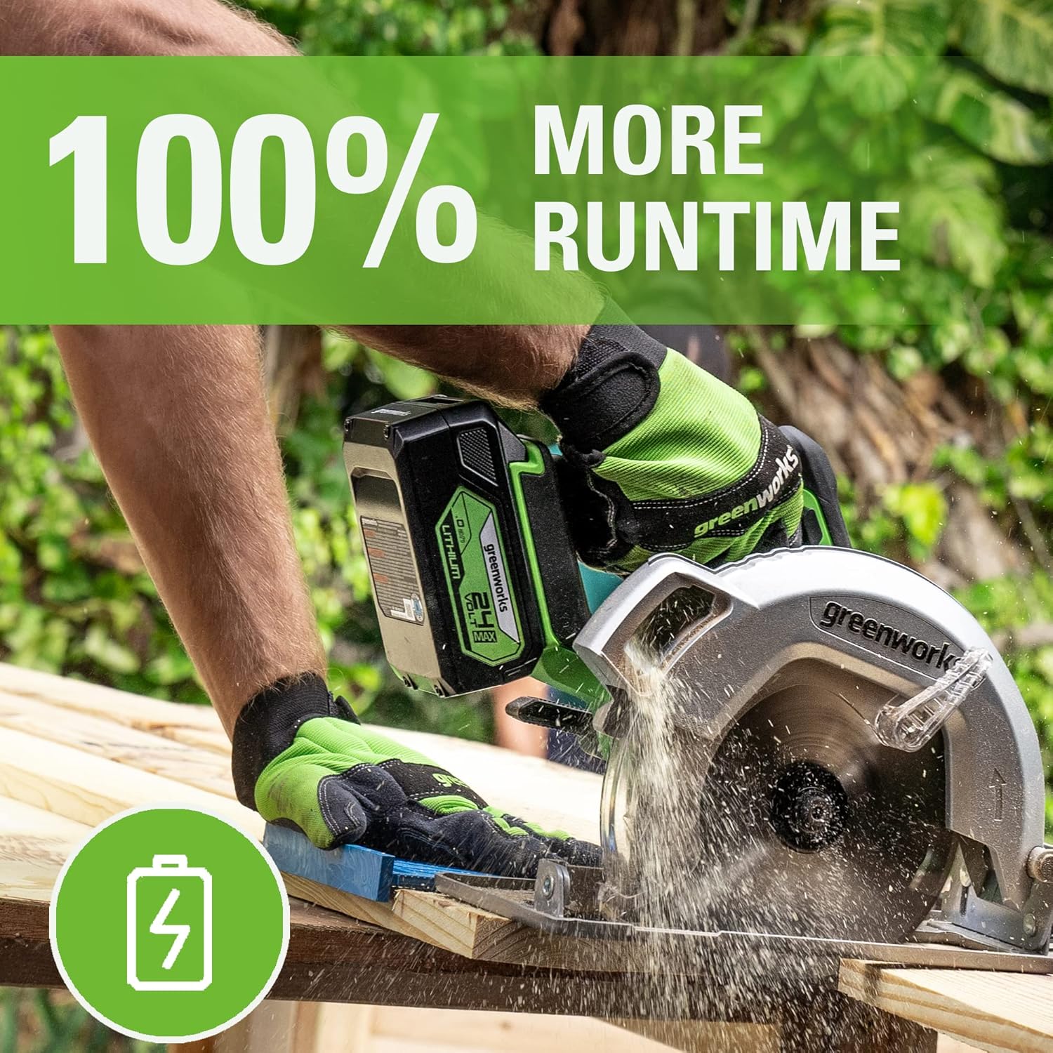 Uр Tо 60% оƒƒ Greenworks 24V 5Ah USB Battery, BAG710