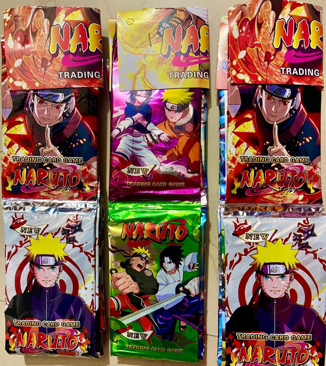 Anime NAR-uto Card Set of 3 Packs (8 Cards in Each Packet, Total