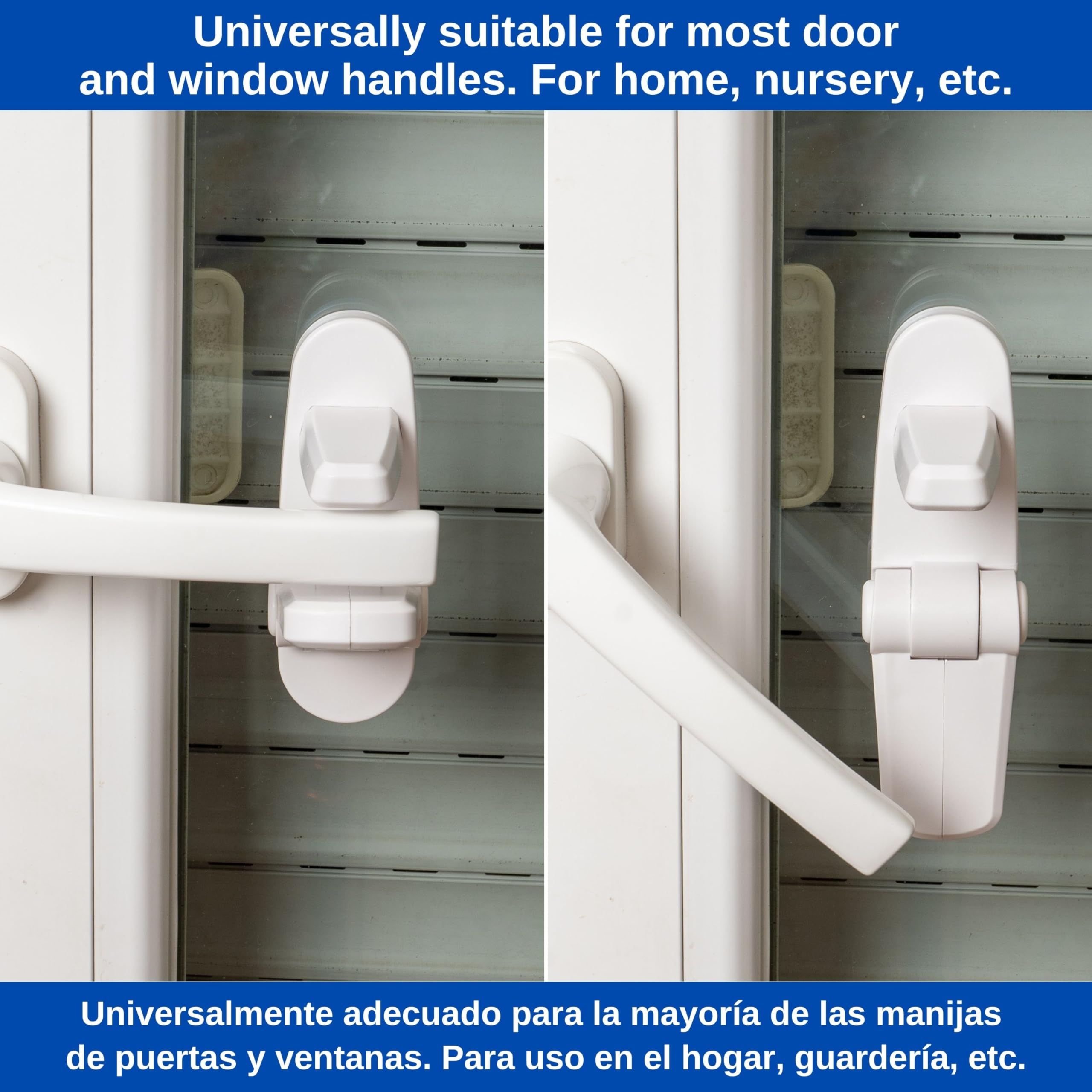 Door Handle Lock, 1 pc, White, for Children and Pets, Prevents Opening of Doors, Child Proof Door Lock, Toddler Door Latch, Baby Safety Door Blocker, Childproof Door Lever Lock, Babyproofing Door - Image 3