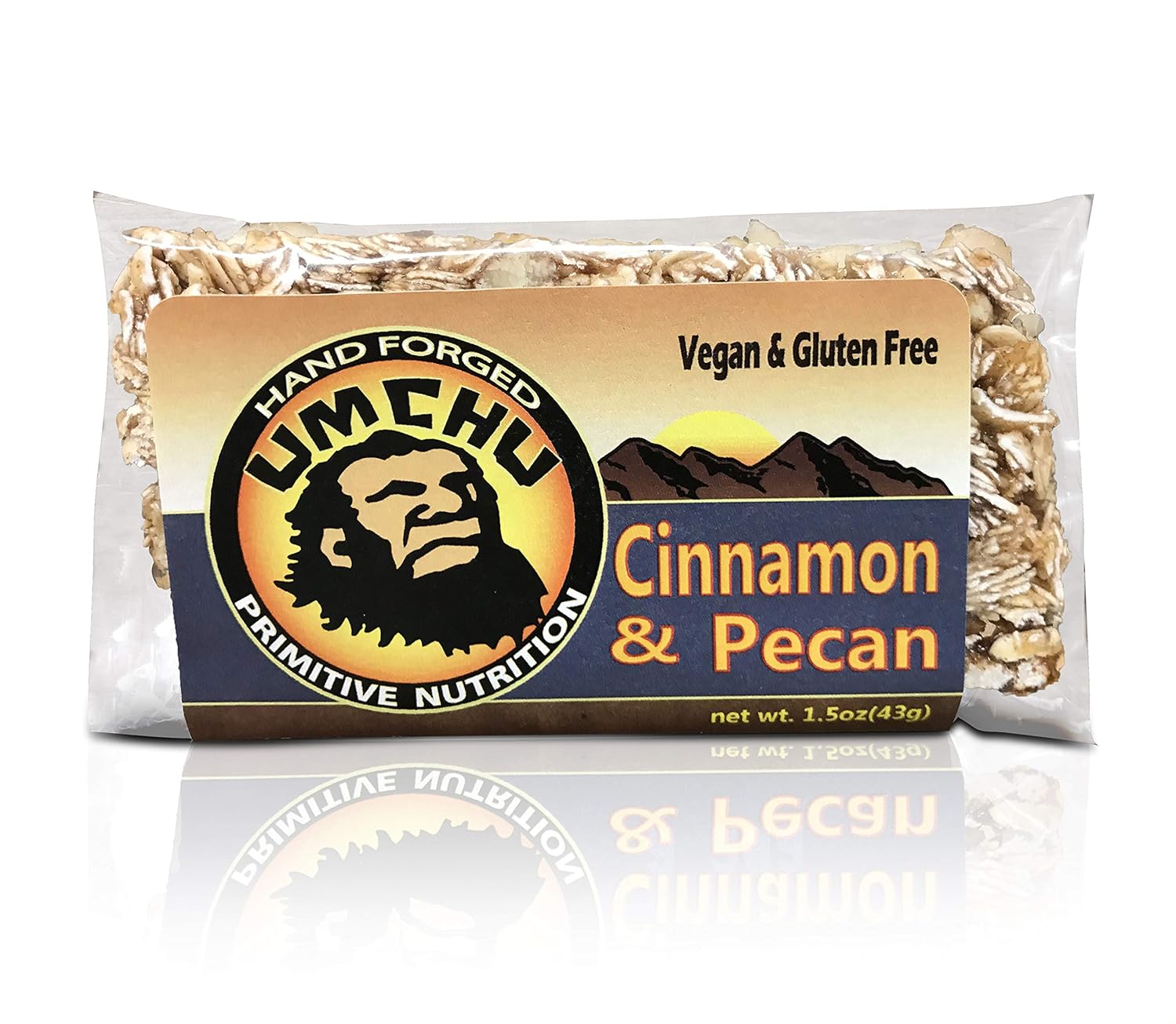 Cinnamon Pecan Umchu Bar (Box of 12) Gluten Free, Vegan, Hand Made