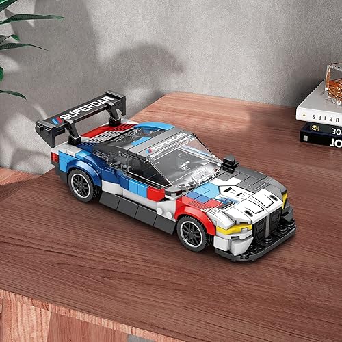 Miniatura 9 de ZYLEGEN Juguetes de autos de carreras M4 GT3, kit de construcción de modelos de hiperauto, modelo de exhibición de vehículos de carreras