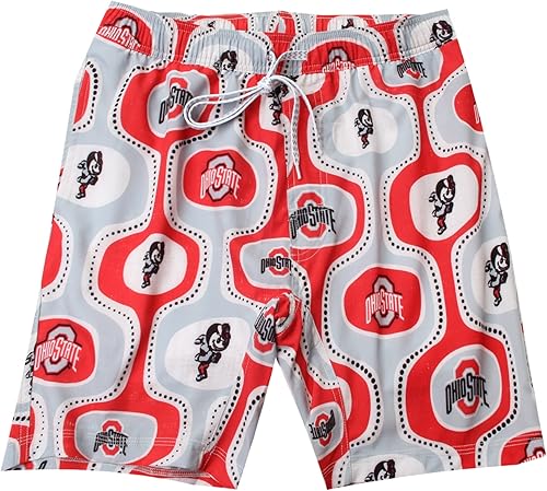 Wes and Willy Mens College Cabana Boy Retro Tech Swim Trunk