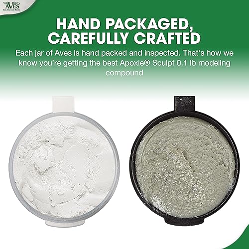 Miniatura 5 de Aves Apoxie Sculpt - Compuesto de modelado 2 partes (A y B)  110 libra, esculpir para esculpir, modelar, rellenar, reparar, fácil de usar y esculpir