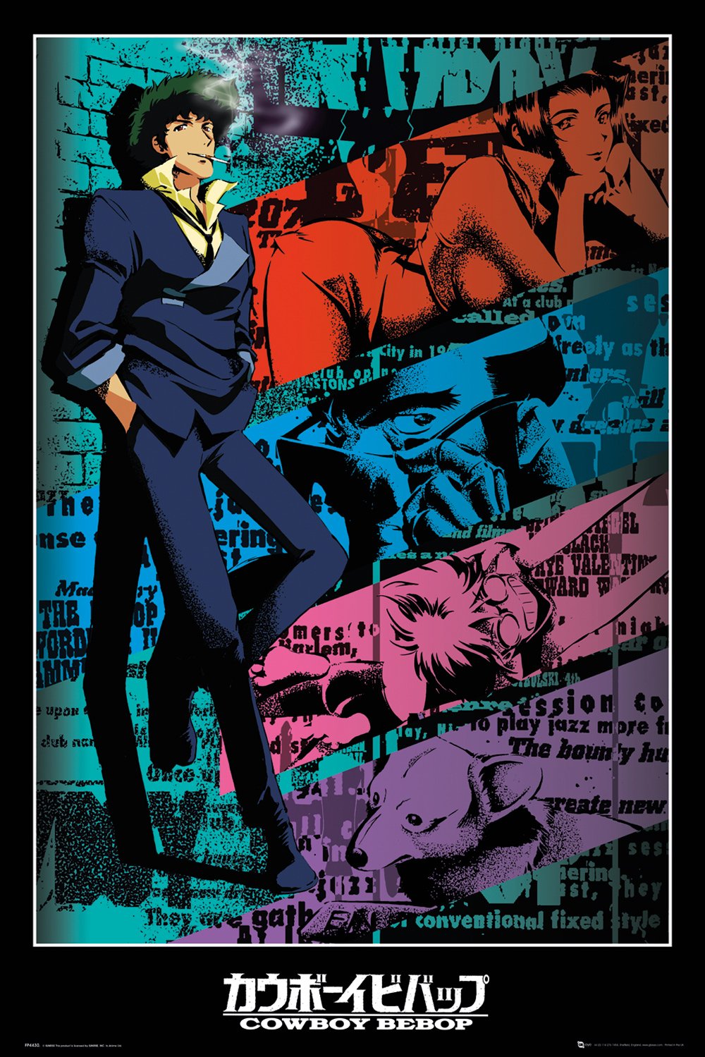 【美品】ポスター・カード付きCowboyBebop イラストレーション TOMENOSUKE POPUP STORE EXCLUSIVE: Cowboy Bebop poster artist
