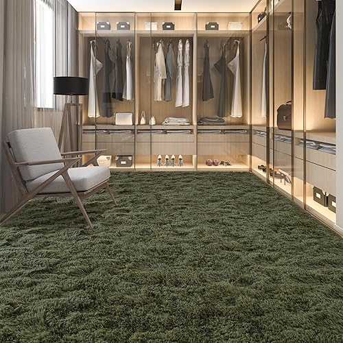 Miniatura 3 de Alfombra peluda para dormitorio, alfombras esponjosas de 4 x 6 pies para cama de niñas y niños, alfombra de felpa con parte inferior antideslizante