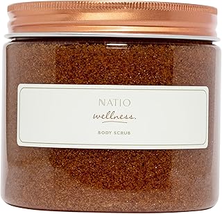 Natio Australia Wellness Body Scrub 450g - Antioxidant Pomegranate Body Exfoliator - Walnut, Pomegranate, Coconut& Pumice ...