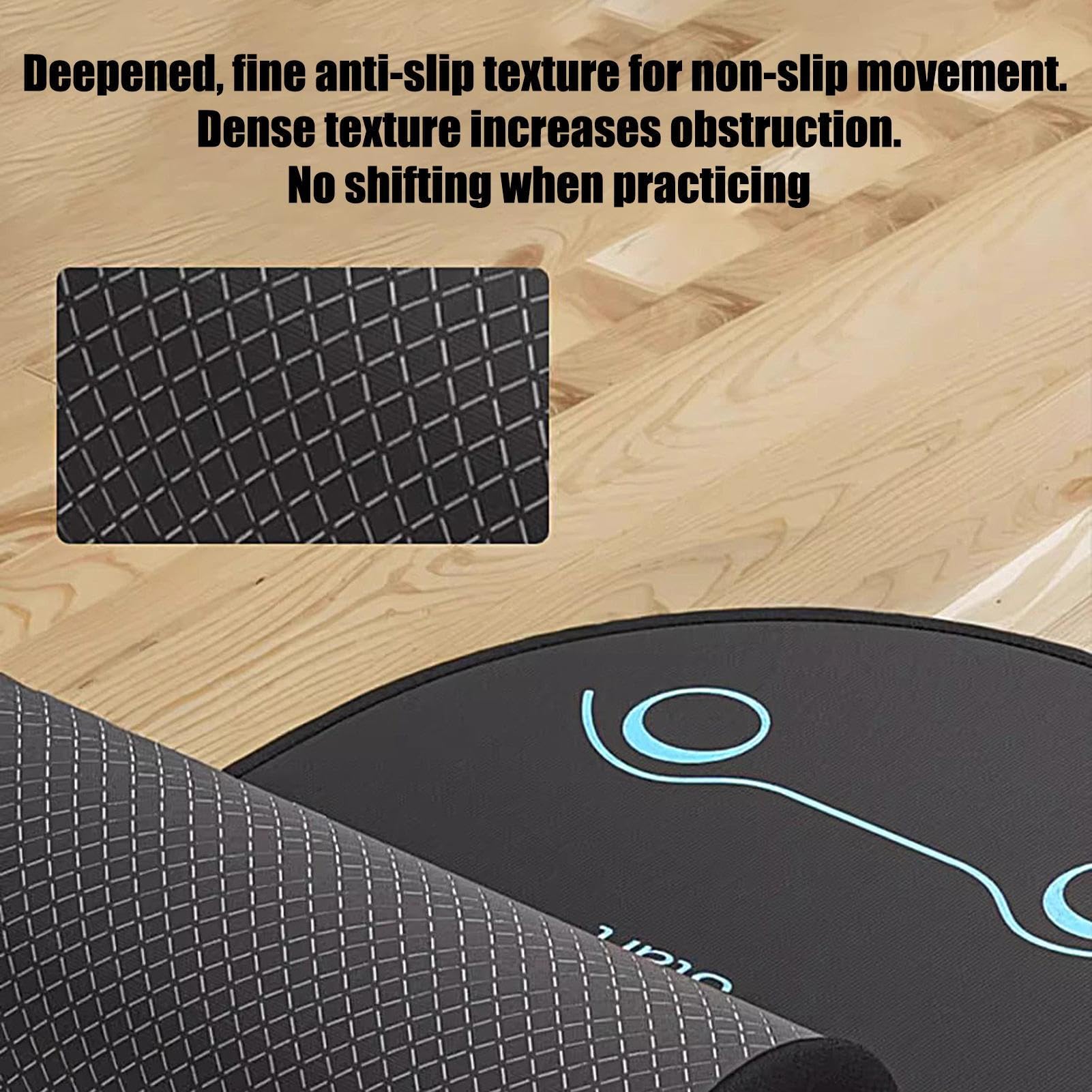 Alfombrilla para Ejercicios con Rueda Abdominal Plegable Antideslizante | Esterilla de Fitness para Pilates, Ejercicios Entrenamiento de Yoga y Fitness con Rueda Abdominal