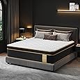 California King Mattress, 12 Inch Gel Memory Foam Hybrid Mattress Cali King Size Bed in a Box, Pressure & Pain Relief, Firm, Individual Pocket Spring, Edge Support, CertiPUR-US