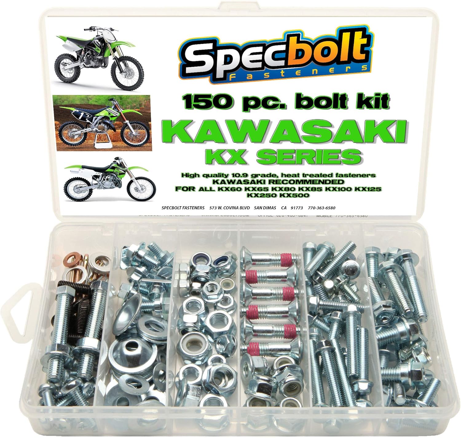 Kawasaki KX Bolt Kit & Top End Kit KX60 KX65 KX80 KX85 KX100 - Foto 5