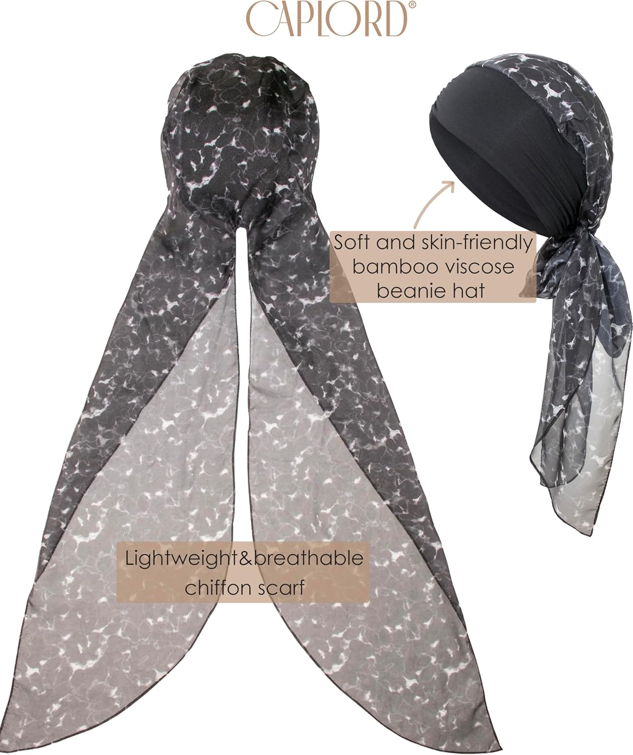 CAPLORD Head Scarf for Women Skull Cap Chemo Patients Headwear Cancer Hair Loss Scarf Headwrap Cover Hat Turban Covering Wrap - Image 4