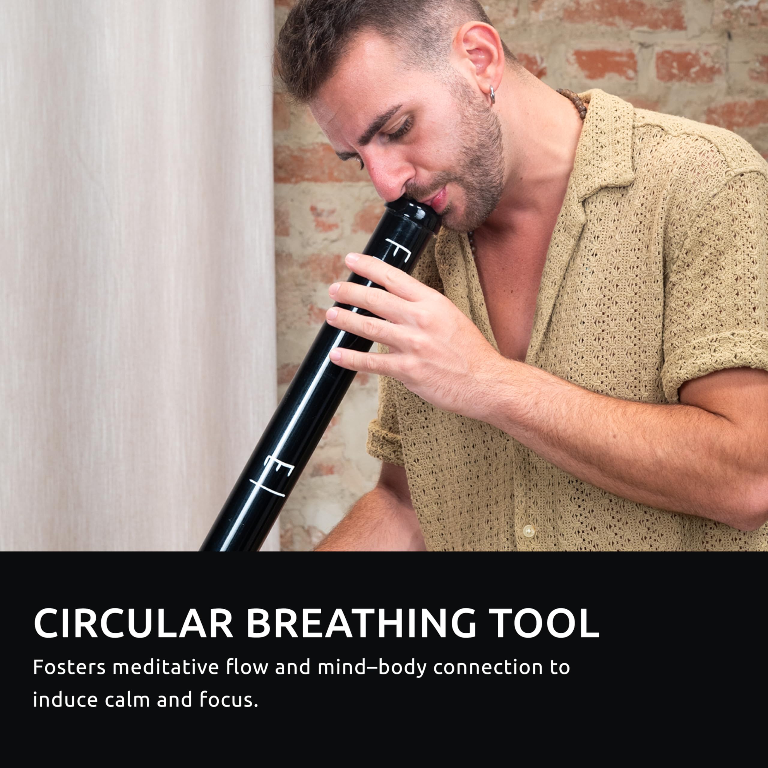 Sonic Energy Chakra Didgeridoo, Ton C bis F, Kunststoff, Schwarz (DDCHA)