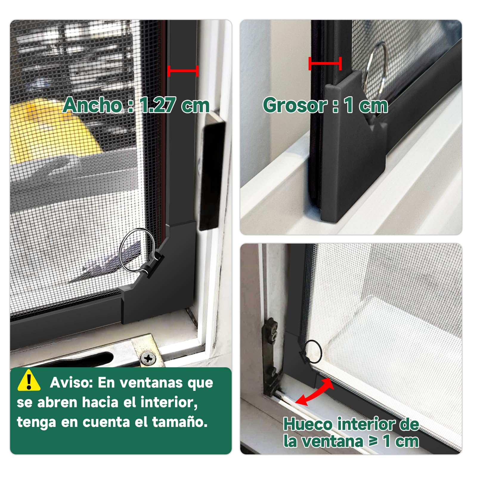 Mosquitera Ventana Magnetica, 130×150cm Malla de Fibra de Vidrio,Ajustable Mosquiteras para Ventanas Magneticas, Fácil Instalación sin Taladrar, Fácil de Limpiar- Marco Negro y Red Negro
