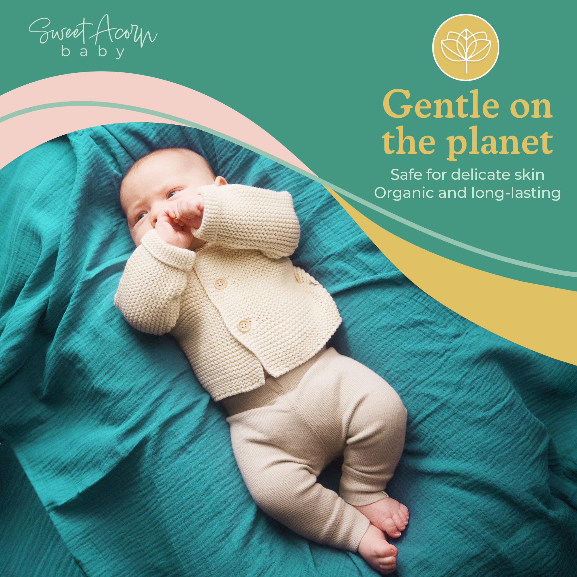 Manta de muselina para envolver – Manta de muselina de algodón suave para recién nacidos, bebés y niños pequeños, comodidad para todas las estaciones, esencial para bebés, verde, amarillo