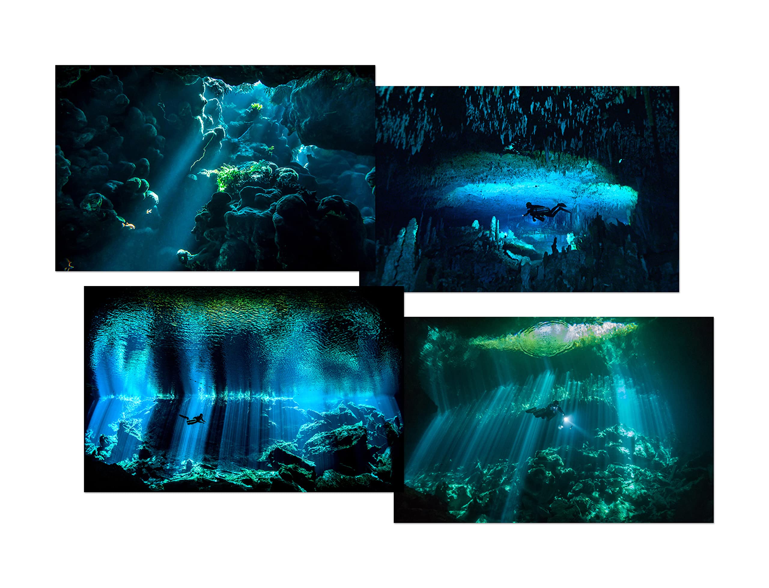 DV DESIGN Set of 4 Scuba Diver White Ballpoint Pens - Underwater Explore Diving Ocean Deep Sea Themed Boys Girls Men Women Pen #79618 - Image 2