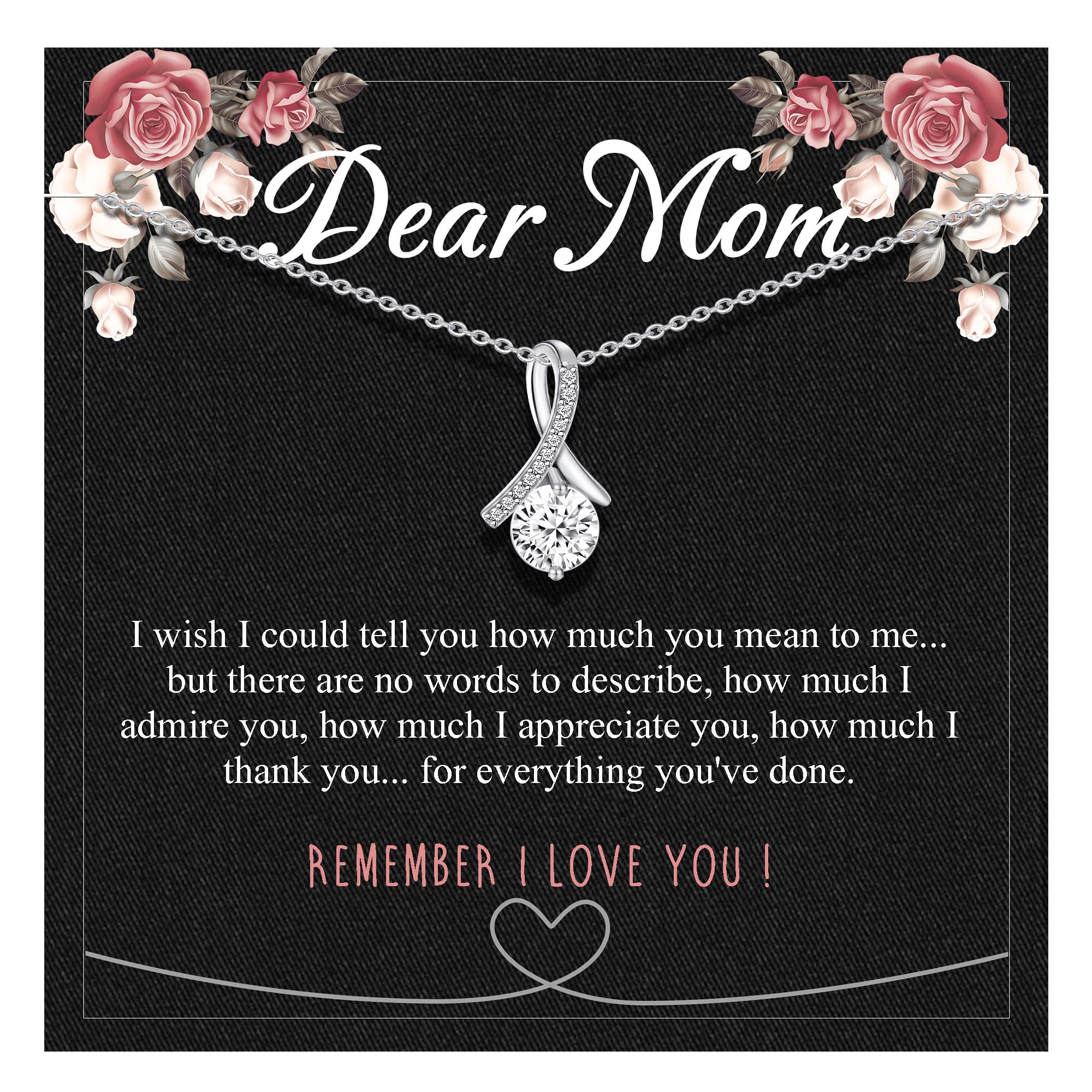 Graduation Gifts for Women Girls, Silver Necklace for Women Non Tarnish Graduation Necklace Dainty Diamond Necklaces for Women Sister Friends Teacher