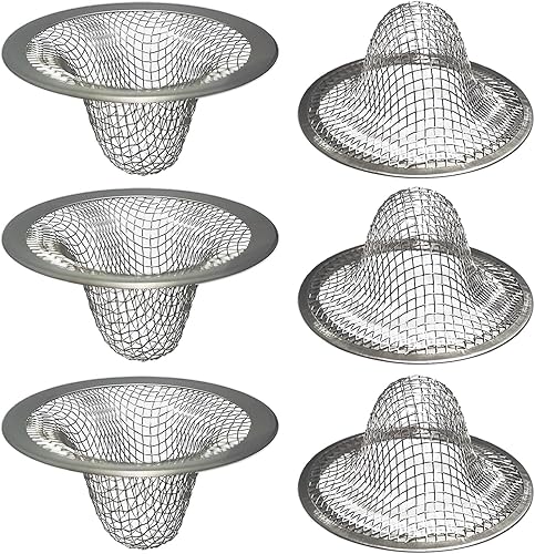 Miniatura 8 de Colador de drenaje pequeño de 1.0", atrapa cabellos para desagüe de fregadero, colador de drenaje de fregadero de baño, 2 cestas de malla de drenaje