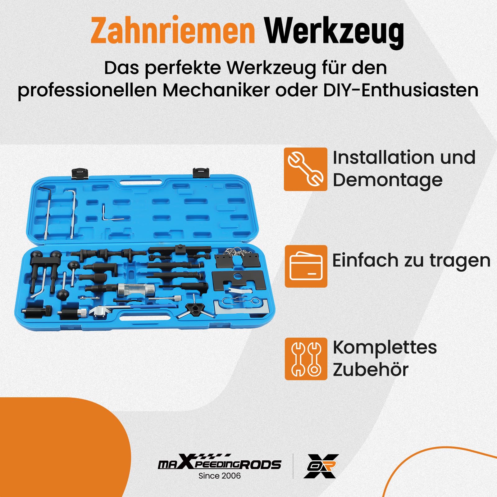 maXpeedingrods Motor Verstellungswerkzeug, Zahnriemen Werkzeug, Verriegelungswerkzeug Nockenwellen für Audi für VW für Seat für Skoda 1,2 1,4, Motor Einstellwerkzeug für VW T10123 T10120 T10100 T10121