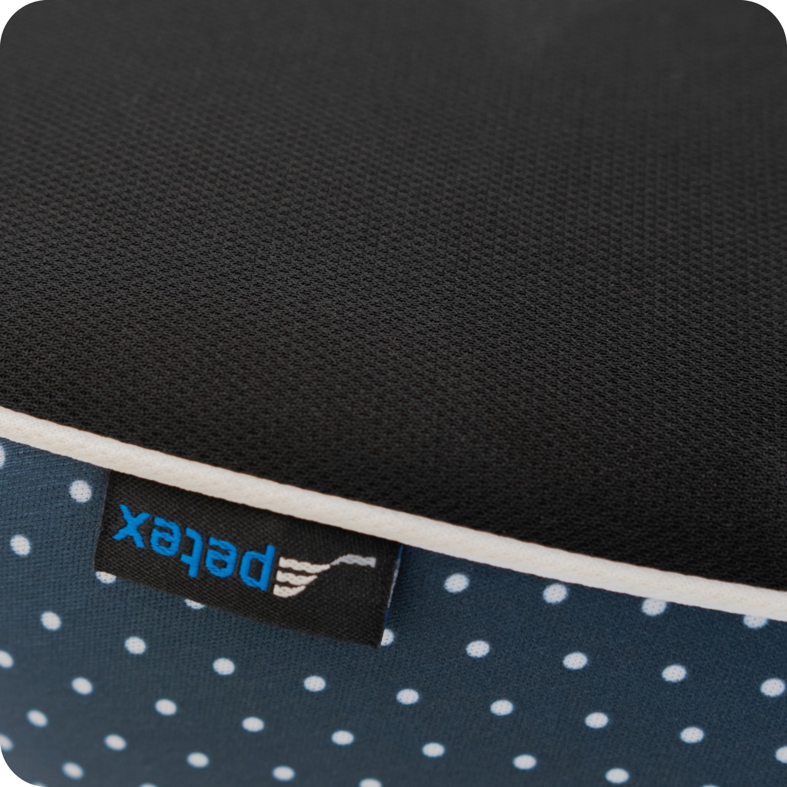 PETEX Asiento infantil para coche Basic i-Size según la norma ECE R129 para niños de aprox. 100 – 150 cm, asiento infantil regulable en altura en azul, 1 pieza