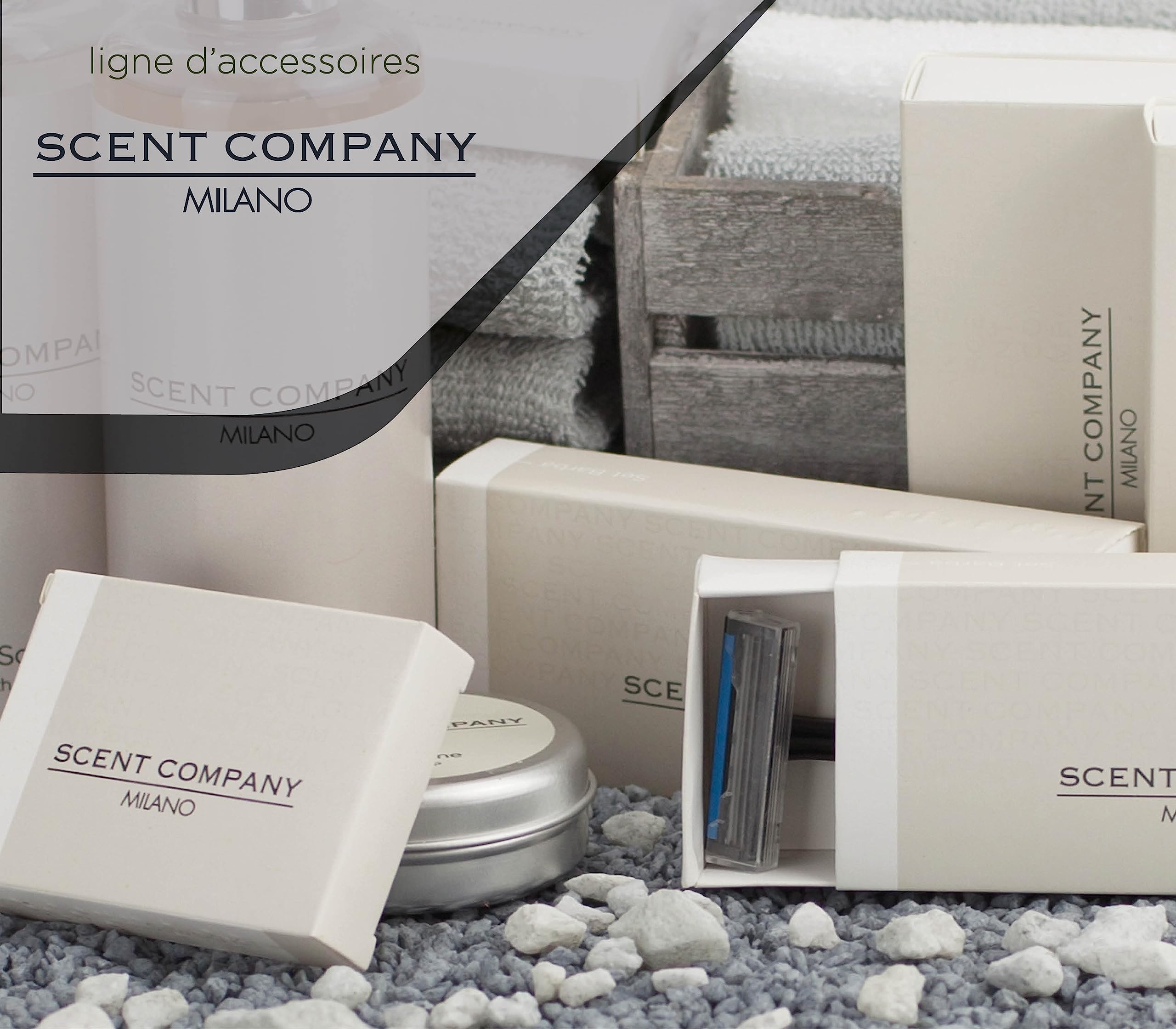 Present-More Kit costura Scent Company Milano - Kit de costura 250 unidades para Hoteles y B&B | Kit de costura embolsado individualmente y envasado en cajita reciclable