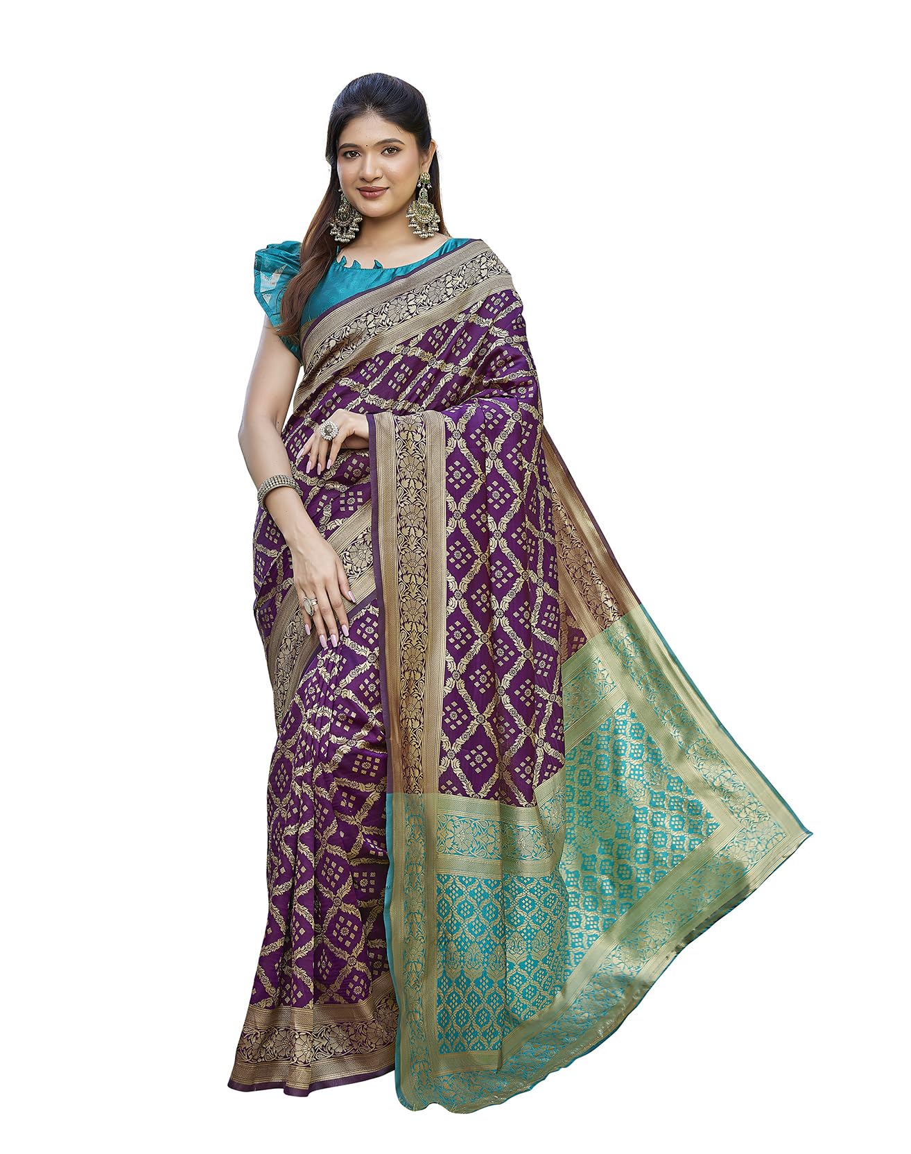 yashika Women's Banarasi Kanjivaram Art Silk Saree|Sarees for Women Ethnic Wear-picture-25