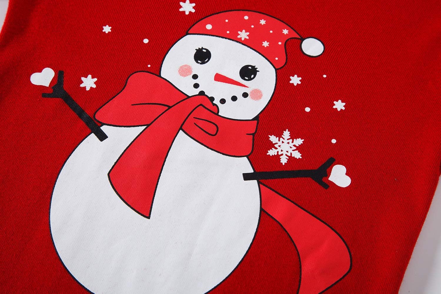 Babyroom Girls Matching Doll&Toddler 4 Piece Cotton Pajamas Toddler Christmas Sleepwear - Image 3